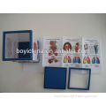3D PVC embossed pen holder with memo pad for hospital